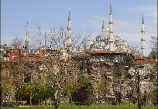 Sultanahmet, mosquée Sultan Ahmet #04 (8464 visits) Mosquée surnommée "la mosquée bleue" vue de Marmara. Sultanahmet, mosquée Sultan Ahmet #04