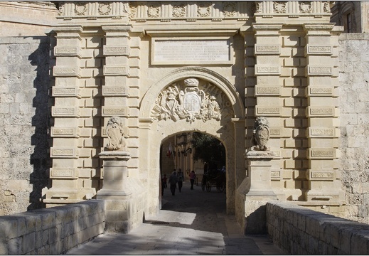 Mdina, porte principale #01 (6191 visits) Mdina, porte principale #01