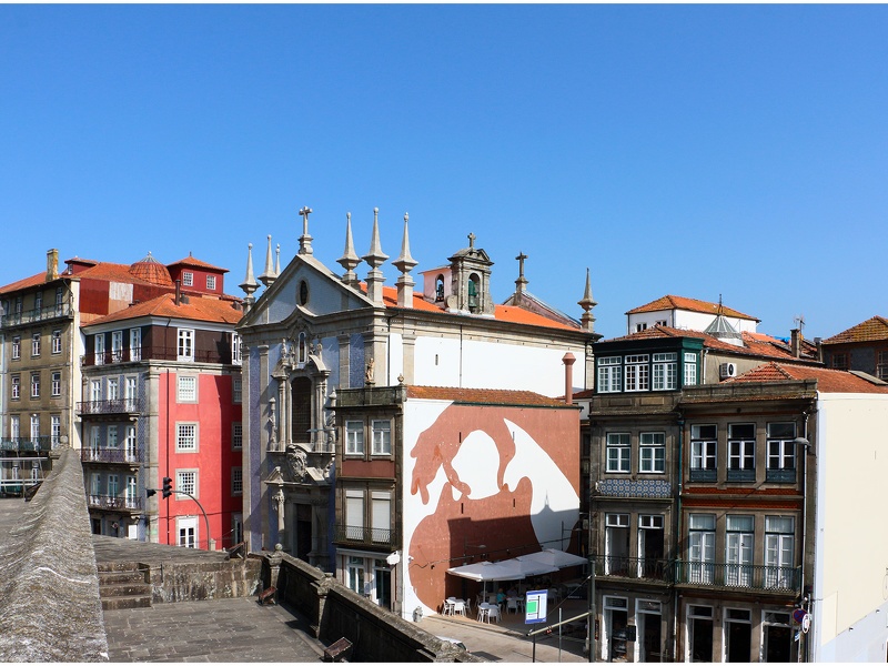 Porto, place de l'Église Sao Francisco