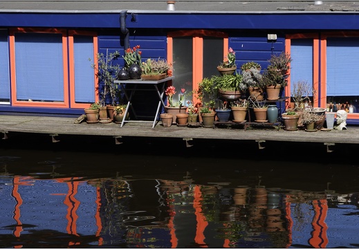 Amsterdam, péniche bleue #05