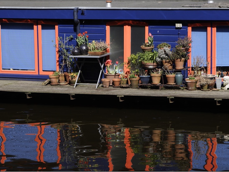 Amsterdam, péniche bleue #05