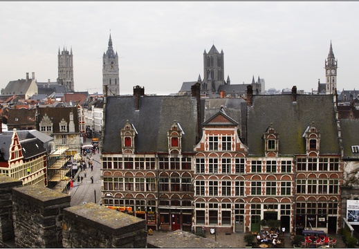 Gand, vue de Gravensteen #31 (8051 visits) Gand, vue de Gravensteen #31