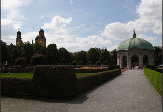Munich, jardin Hofgarten (835 visites) Munich, jardin Hofgarten