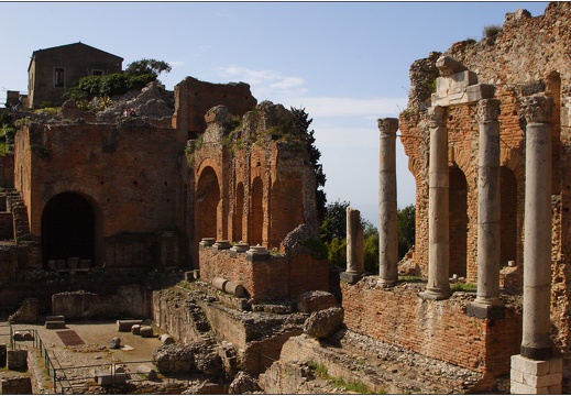Taormina, Teatro greco-romano #01 (1720 visites) Taormina, Teatro greco-romano #01