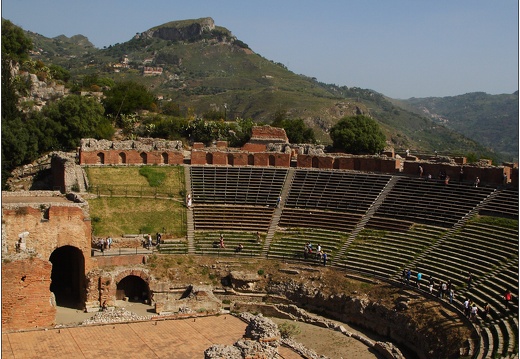 Taormina, Teatro greco-romano #04 (1597 visites) Taormina, Teatro greco-romano #04