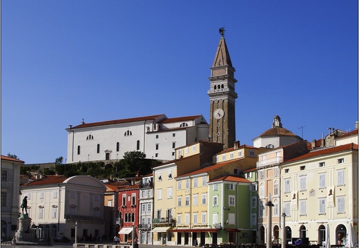 Piran, place Tartini & église Saint Georges #13 (2597 visits) Piran, place Tartini & église Saint Georges #13
