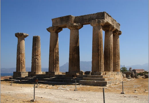 Ancienne Corinthe, temple d'Apollon #01 (1205 visites) Ancienne Corinthe, temple d'Apollon #01