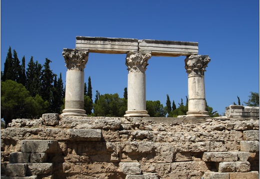 Ancienne Corinthe, temple D´Octavia (1174 visites) Ancienne Corinthe, temple D´Octavia