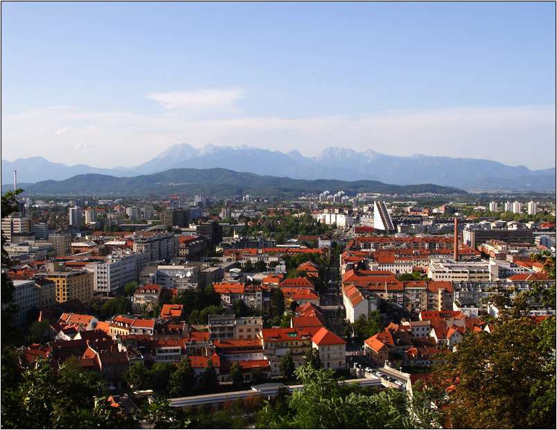 Ljubljana, ville (vue du château) #02